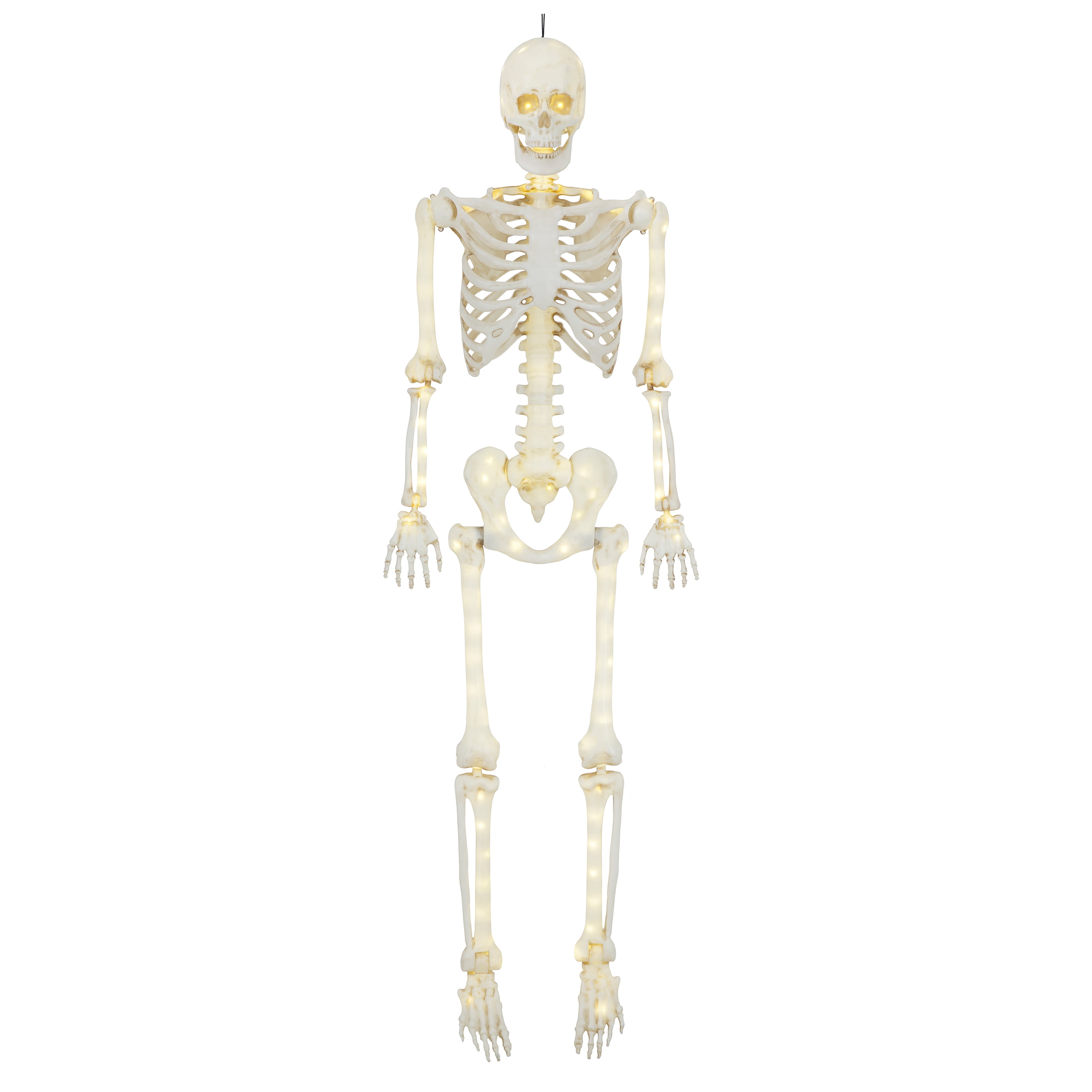 5ft Light Up Poseable Skeleton Decoration, Halloween Outdoor Decor, by Way To Celebrate