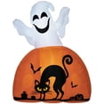 thumbnail image 1 of 5FT Halloween Inflatables Outdoor Decorations Ghost with Pumpkin, Outdoor Blow Up Yard Decor with LED Lights for Garden, Lawn, Party, Holiday, 1 of 9