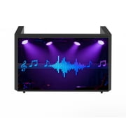 360SPB 5FT LED Rectangle DJ Booth, Portable Standing DJ Booth, Indoor LED Digital Display Screen DJ Booth Table, Movable Standing LED Video Wall Display Screen DJ Booth