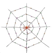 Indoor/Outdoor 50-Count LED Spider Web Lights, Multicolor, 5', Halloween by Way To Celebrate