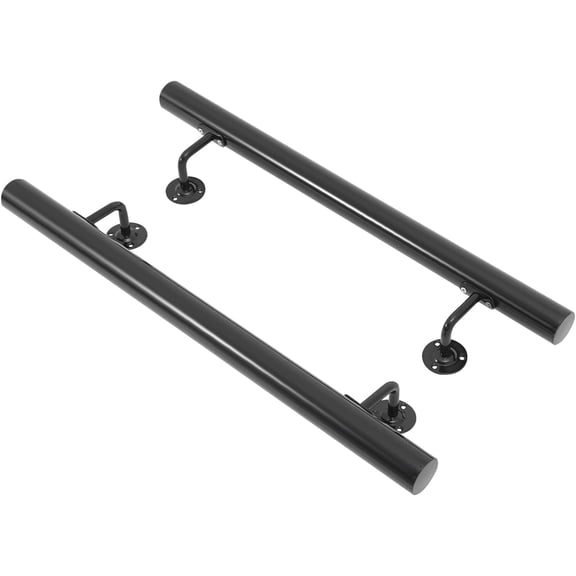 5FT Modern Stainless Steel Stair Railing Kit, Wall Mount Stair Banister Railing, Round Staircase Handrail for Indoor and Outdoor