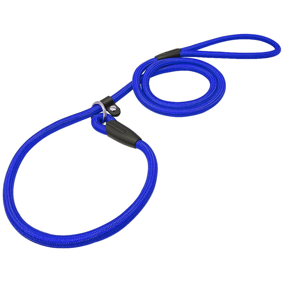 5FT Nylon Dog Leash Rolled Slip Rope Pet Obedience Training Leashes No