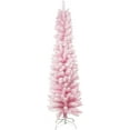 5FT Artificial Pink Christmas Tree, Durable PVC, with Sturdy Metal