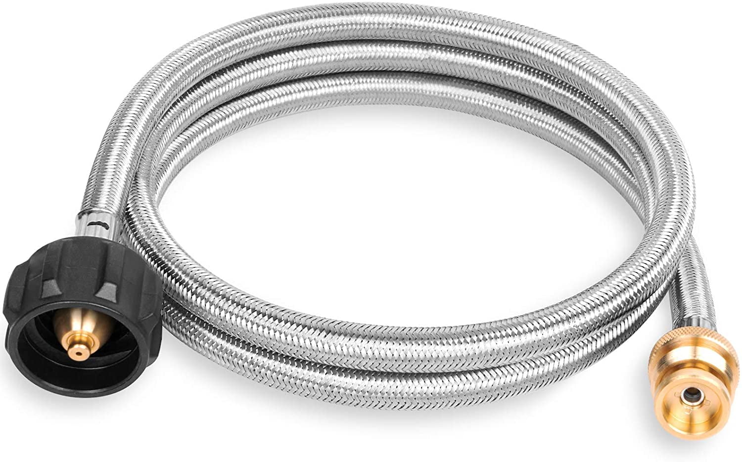 5FT Propane Tank Adapter Hose, Propane Adapter 1lb to 20lb, Converts