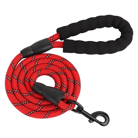 5FT Strong Climbing Rope Nylon Reflective Dog Leash with Padded Handle Training Leashes