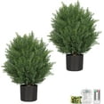 5FT Topiary Trees Artificial Outdoors 2 Pack, Two 5 Foot UV Resistant