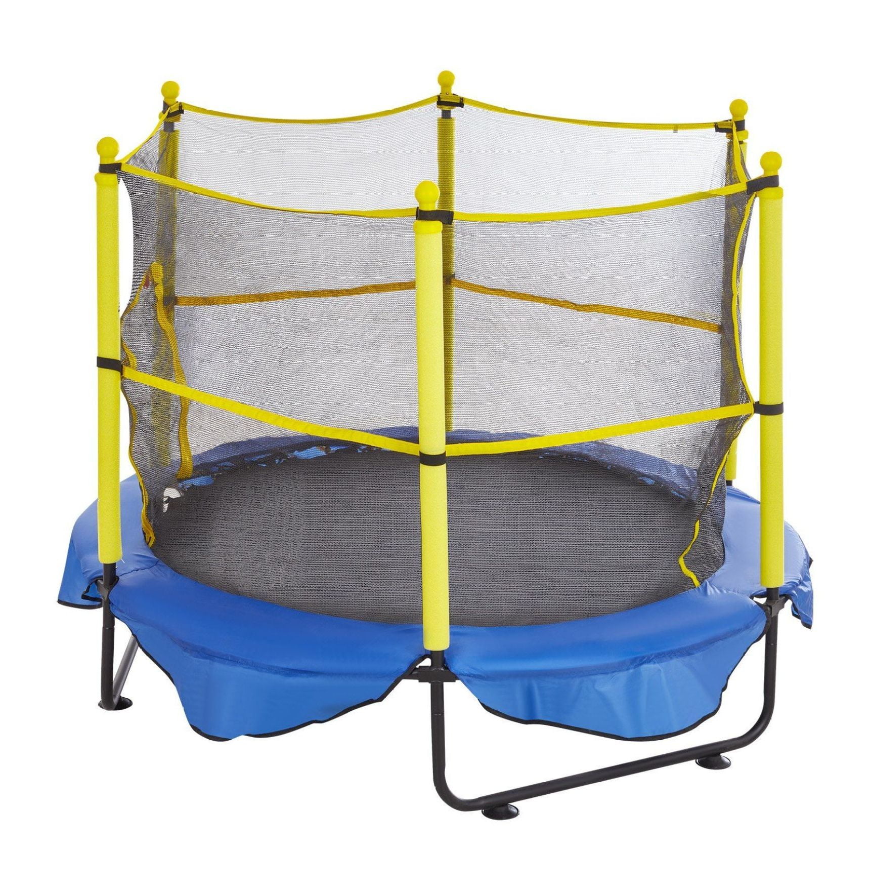 5FT Trampoline for Kids, 60" Indoor Outdoor Trampoline with Enclosure & Basketball Hoop, Mini Toddler Trampoline for 3+ Years Old, Birthday Gifts