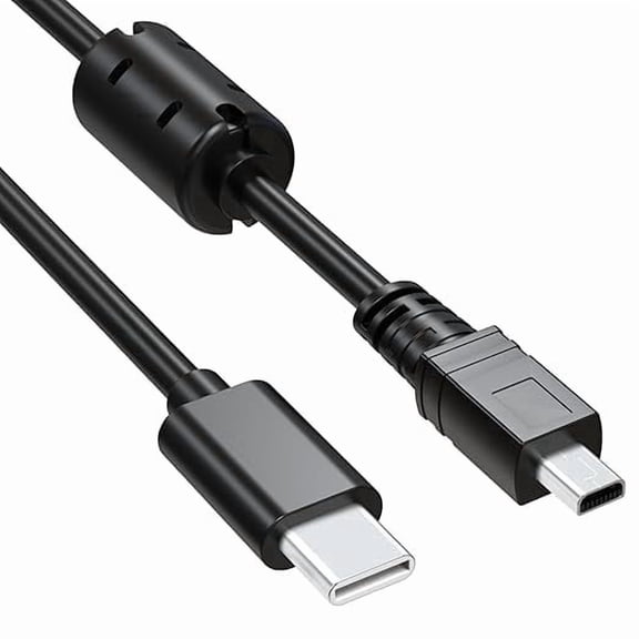 5FT USB-C Transfer & Charging Cable Compatible with Nikon DSLR D3300 D5200 D7100 D7200 D750, Coolpix P510 P520 P530 S3000 S3100 S4000 S4100 S6500 S8000 L340 L830, UC-E6/UC-E16/UC-E17 Replacement