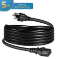 thumbnail image 1 of 5Ft 3 Prong Ac Power Cord For Tv, Computer, Printer, Radio, Monitor,Laptop,Oven, 1 of 6