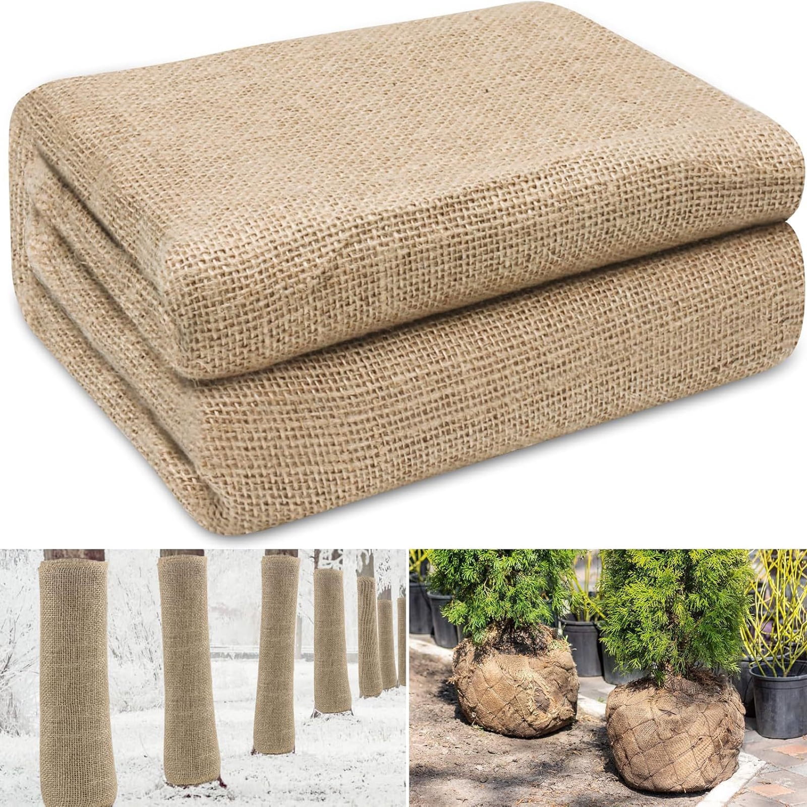 5Ft Coarse Linen Plant Protection Cover, Freeze Proof Winter Insulation ...