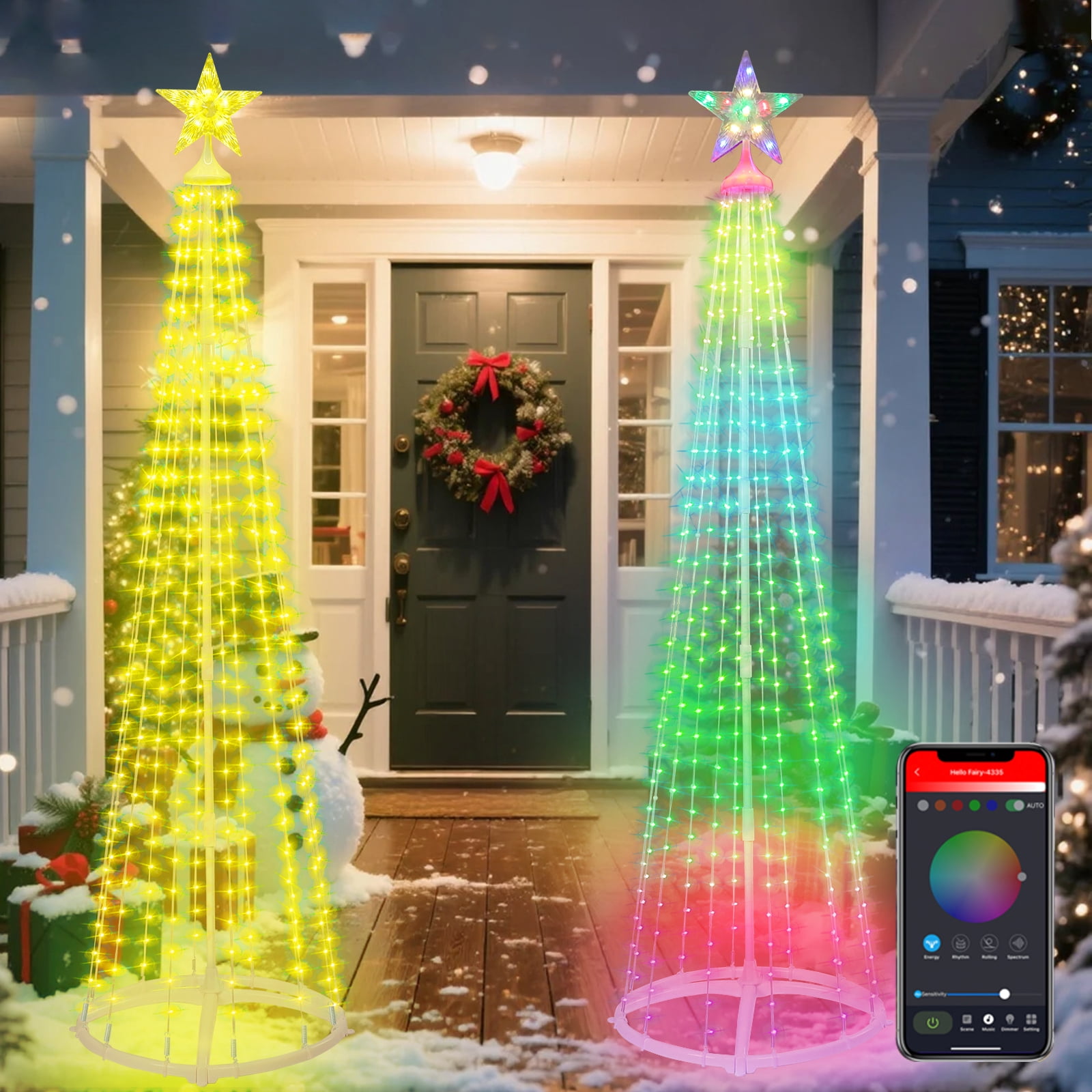 5Ft RGB Led Christmas Tree With Star Topper – App & Remote Controlled ...