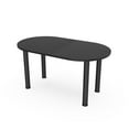 thumbnail image 1 of 6 Person Racetrack Conference Table  Post Leg Power And Data, 1 of 5