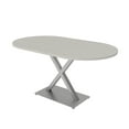 thumbnail image 1 of 5Ft Racetrack Conference Table X Shaped Base Power Unit Harmony Series, 1 of 5