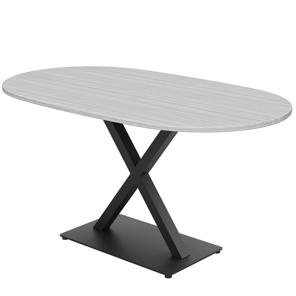 5Ft Racetrack Conference Table X Shaped Base Power Unit Harmony Series