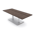 thumbnail image 1 of 5Ft Rectangular Coffee Table With Metal Base Reception Table, 1 of 5