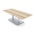 thumbnail image 1 of 5Ft Rectangular Coffee Table With Metal Base Reception Table, 1 of 6