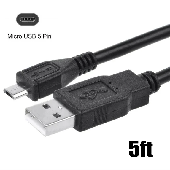 5Ft Usb Charging Cable Cord For Logitech G533 Wireless Gaming Headset Headphones