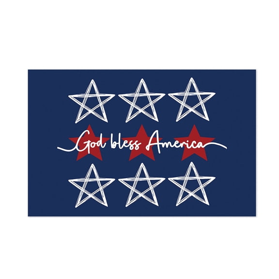 5Ft x 8.3Ft Vintage Square Fitted Tablecloth, USA Independence Day American Flag Dark Blue Elastic Edge Tablecloth Waterproof Oilcloth Table Cover