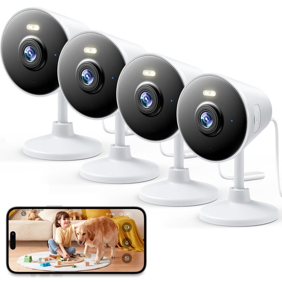 5G & 2.4G Dual-Band WiFi Smart Home Security Camera, 2MP Two-Way Call, 33 Feet Night Vision, Motion Human Sound Alarm