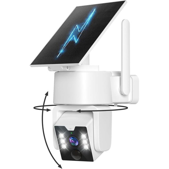 5G & 2.4G Outdoor Camera ,Solar Cameras Outdoor, 360? PTZ Camera, Solar/ , PIR Human Detection, Color Night Vision,Two-Way Voice Calling, Alexa