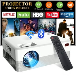 Auto Focus/Keystone]Wimius Projector, Native 1080P Projector 4K Supported,  5G WiFi 6 LCD Projector, Bluetooth 5.2, 500ANSI 300 Display Screen, Smart  Home Movie Projector 