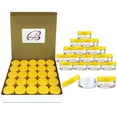 thumbnail image 1 of 5G/5ML Plastic Clear Cosmetic Sample Jars with Yellow Lids, 1 of 3