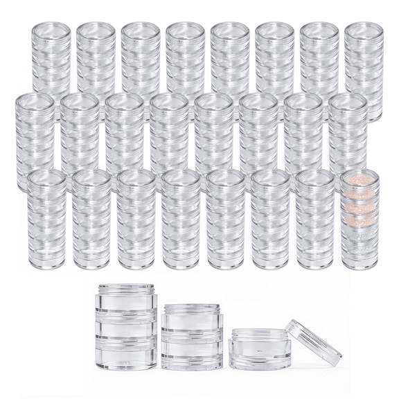 5G/5ML Plastic Transparent Stackable Cosmetic/Art/Food Sample Jars