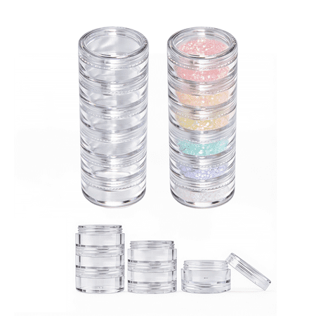 5G/5ML Plastic Transparent Stackable Cosmetic/Art/Food Sample Jars