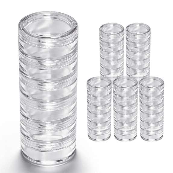 5G/5ML Plastic Transparent Stackable Cosmetic/Art/Food Sample Jars