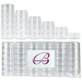 thumbnail image 1 of 5G/5ML Plastic Transparent Stacklable Cosmetic/Art/Food Sample Jars, 1 of 7