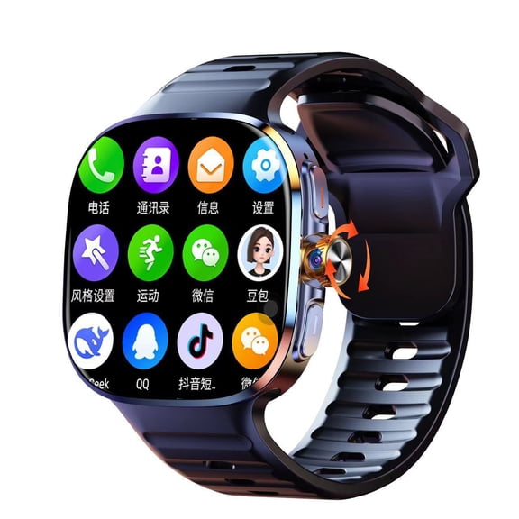 5G Global Smart Watch With SIM Card Slot, 2.14‑Inch AMOLED Display, Dual‑System, Daily Waterproof, Support Independent Calls & App Download