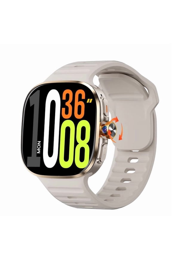 5G Global Version Smart Watch with SIM Card Slot, 2.4-inch AMOLED Display, Life Waterproof Dual System Support for App Download