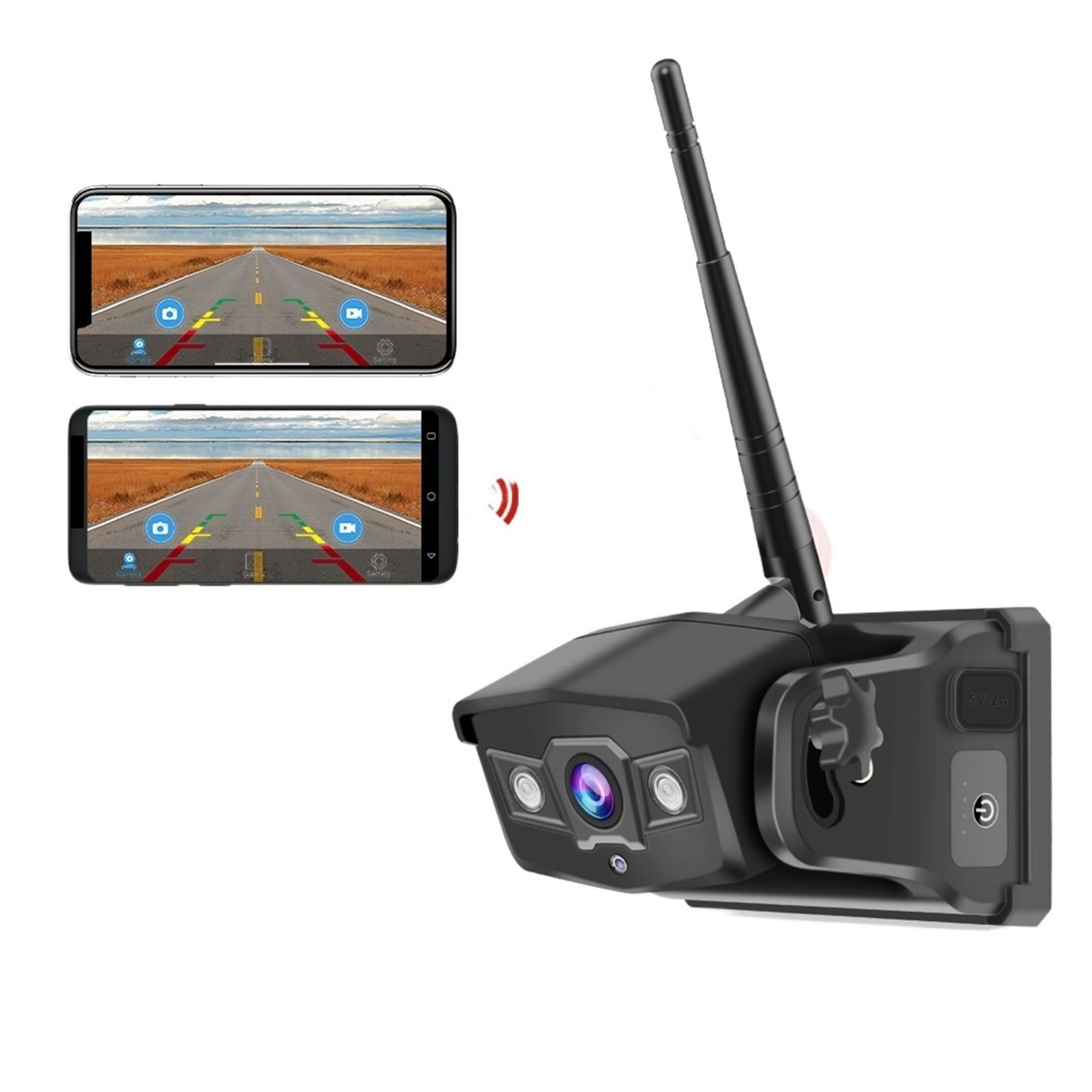 5G HD 1080P 100M Wireless Back Camera Bus Van Truck RV Car DVR Front ...