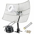 thumbnail image 1 of 2x2 Mimo Parabolic Grid Antenna Kit 698-6000MHz, 30dBi Directional Outdoor Antennas for 4G LTE and 5G Routers, Hotspots and Gateways, 1 of 8