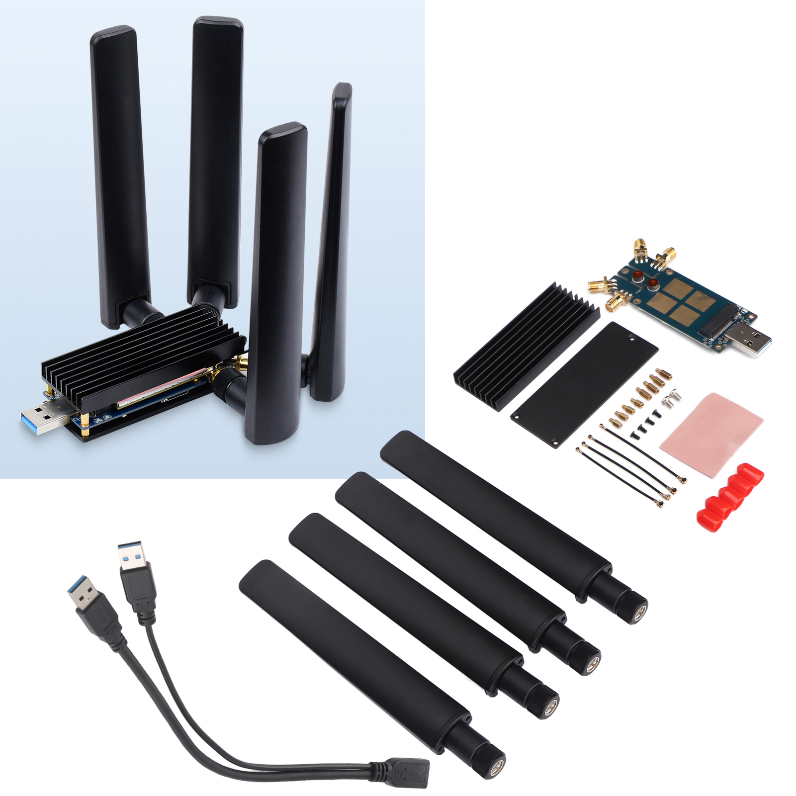 5G Module To USB Adapter, Heat Dissipation Supports 3G 4G 5G NGFF M.2
