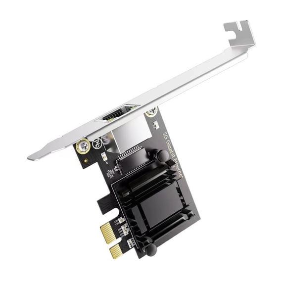 5G PCIe To RJ45 Networking Card RTL8126 Chip Gigabit Ethernet PCIE Networking Card 10/100/2500/5000Mbps 5Gbps For Desktop