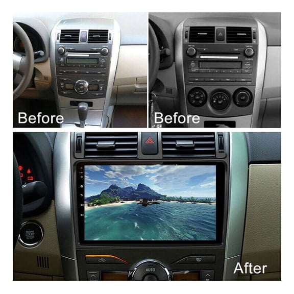 5G WiFi Android 13 Car Stereo for Toyota Corolla 2009 2010 2011 2012 2013, 9 Inch IPS HD Touch Screen Car Radio Wireless CarPlay Android Auto with Bluetooth Mirror Link GPS Navigation