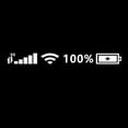 thumbnail image 1 of 5G WiFi Battery Signal Power Decal Car Windshield Reflective Sticker Accessories, 1 of 5