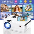thumbnail image 1 of Native 1080P 5G WiFi Bluetooth Projector (Carrying Bag Included), 15000LM Full HD Movie Projector, LCD Technology 300" Display Support 4k Home Theater for Outdoor Movies, 1 of 7