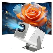 Foluu Mini 4K 169 Supported 3D Multimedia Projector with WiFi 5G & Bluetooth, White