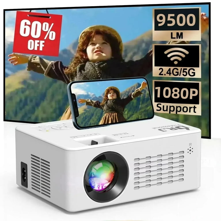 DR. J Professional 5G WiFi Projector with Bluetooth 5.2, HD DR. J Professional 5G WiFi Projector with Bluetooth 5.2, HD