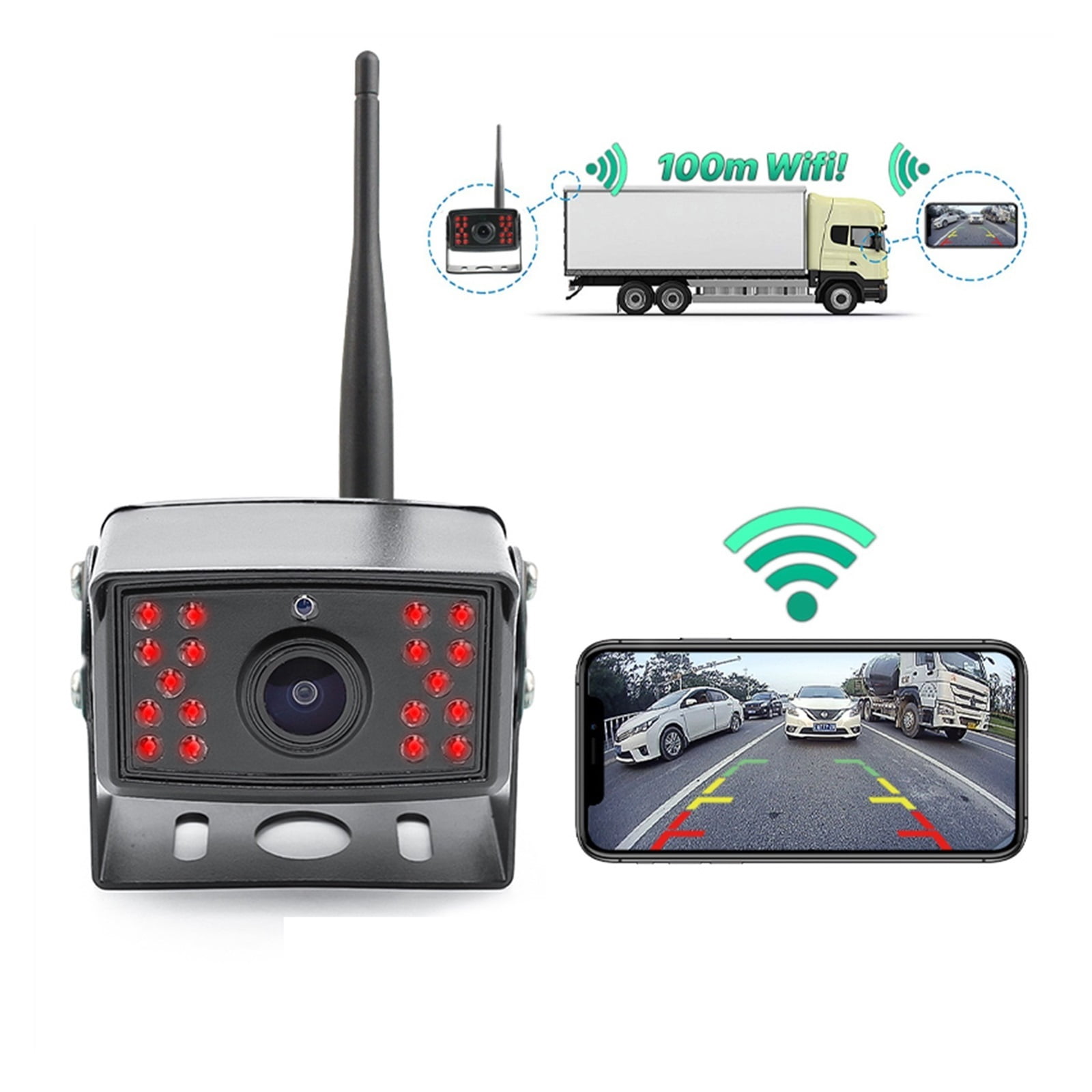 5G Wireless Reverse Backup Camera Car DVR Recorder Camera For Truck,RV,Camper,Trailer Work With Phone Devices ,Stable Signal