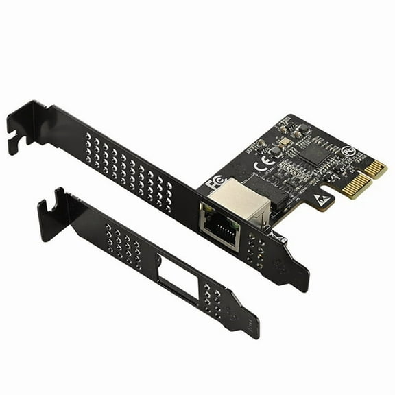 5GB PCIE Network Card PCI Express X1 to RJ45 Gigabit Ethernet Service Network Card 10/100/1000M/2.5G/5G for PC,1 x Network Card 1 x Short Baffle,Black
