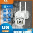 thumbnail image 1 of 5GHz PTZ Security Camera Outdoor WiFi Wireless Surveillance IP Cam Color Night, 1 of 20
