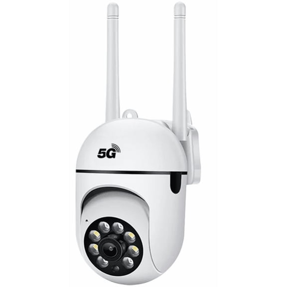 5GHz WiFi PTZ Security Camera, 4MP HD, Dual-Light Night Vision, Dual Antenna Signal, App Remote View, Cloud Storage Support, No Built-in Battery, White