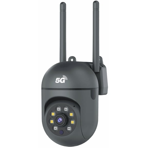5GHz WiFi PTZ Security Camera, 4MP HD, Dual-Light Night Vision, Dual Antenna Signal, App Remote View, Cloud Storage Support, Gray