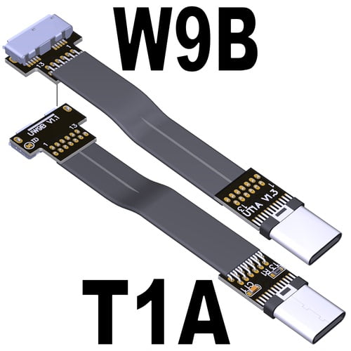 5Gbps USB 3.0 Micro B To USB 3.0 Type C Male Female Up Down Left Angled