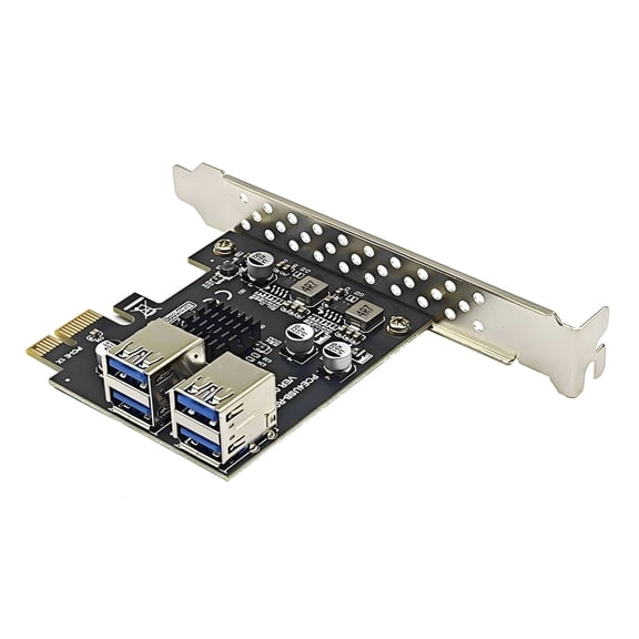5Gbps USB 3.2 Gen1 PCIE Card USB3.0 PCIE Board PCIE USB3.0 Adapter Multipliers Controller Add on Card for PC