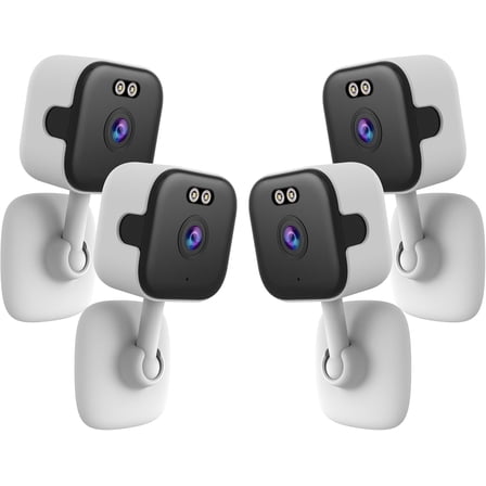 5Ghz Wired WiFi Camera , Indoor Cameras for /Elder//Pet Camera with Phone app,24/7 SD Card Storage, Compatible with Alexa, Supports RTSP&ONVIF(4pack)