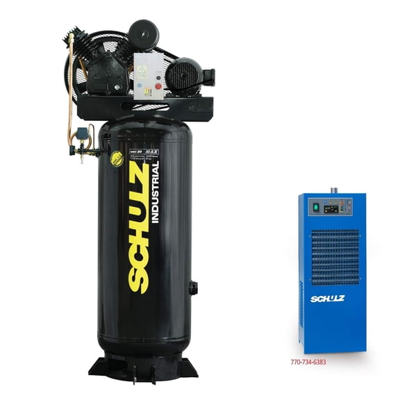 5H THREE PHASE VERTICAL WITH 20-25 CFM AIR DRYER